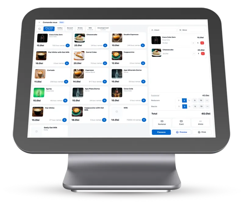 Aplicația inSmart POS pe Windows